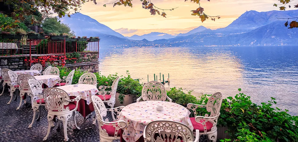Lake Como hotel with tennis court